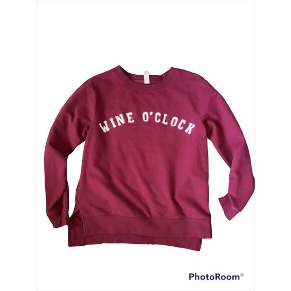 Green Tea Maroon Sweatshirt M - Picture 1 of 10